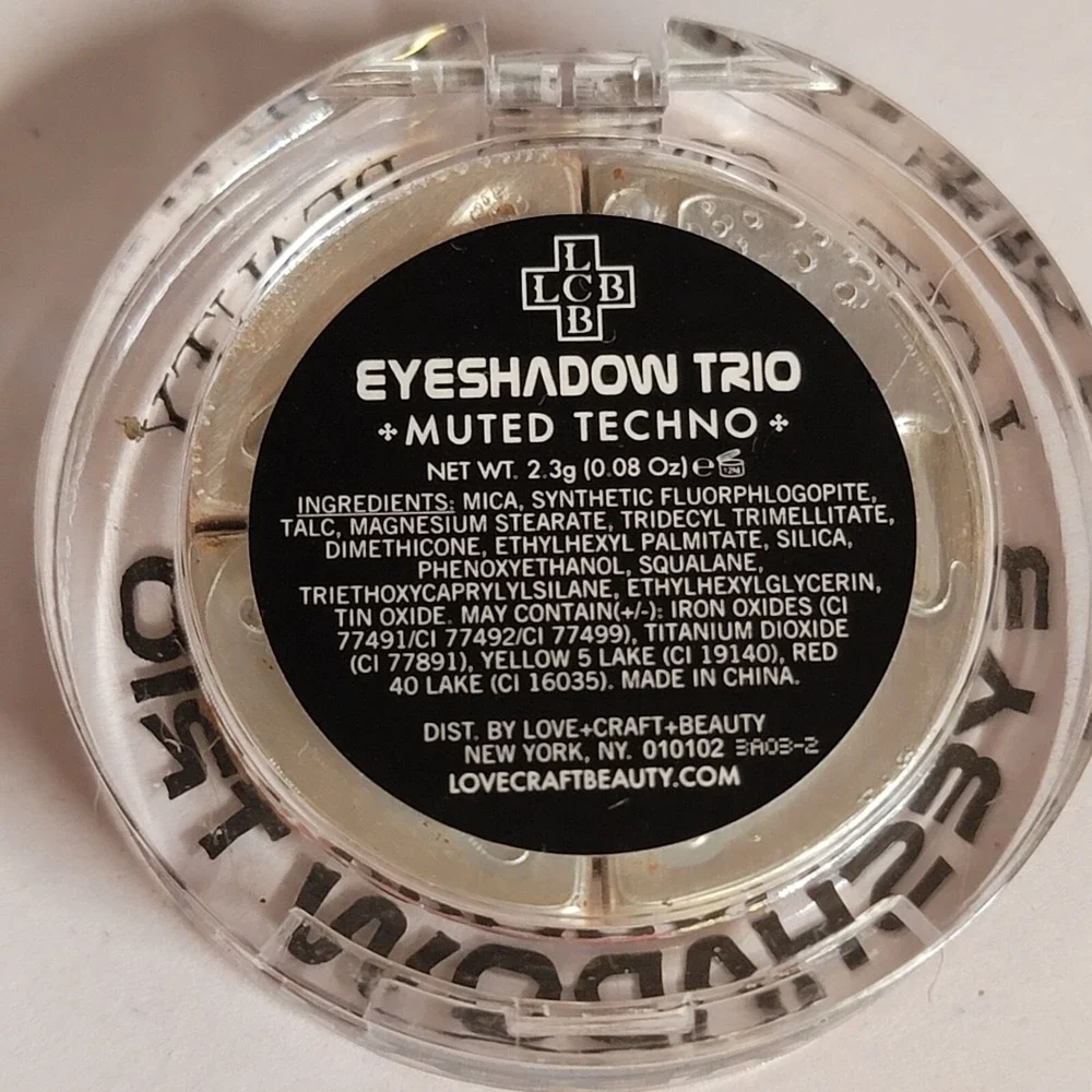 Love+Craft+Beauty Eyeshadow Trio In MUTED TECHNO, 2.3g Full Size, NEW